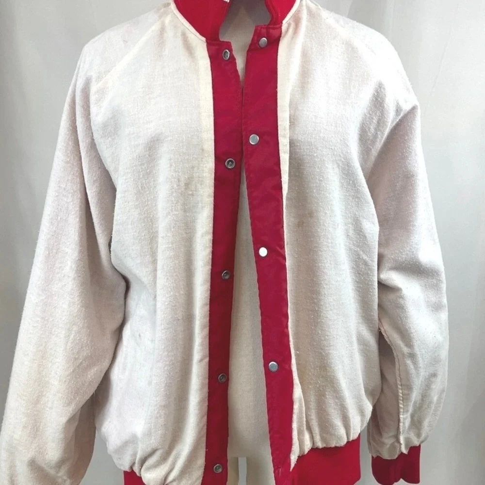 Vintage Bomber Jacket Mens (XL) Archery Ohio Red Lined Hunting Varsity Gorp USA‎